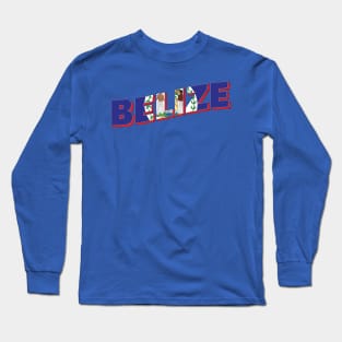 Belize Vintage style retro souvenir Long Sleeve T-Shirt